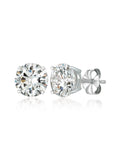 Solitaire Brilliant Stud Earrings Finished - 1.0 Cttw