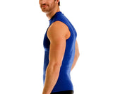 Hi-Neck Sleeveless Crewneck