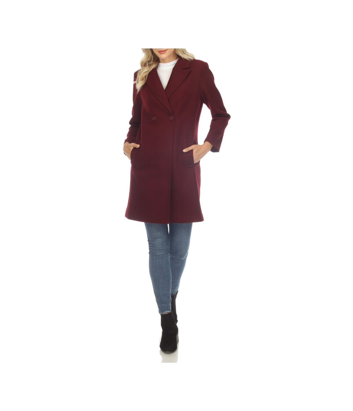 Women's Classic Walker Coat Burgundy