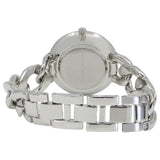 Crystal Chain Link Watch-Bracelet Set Silver