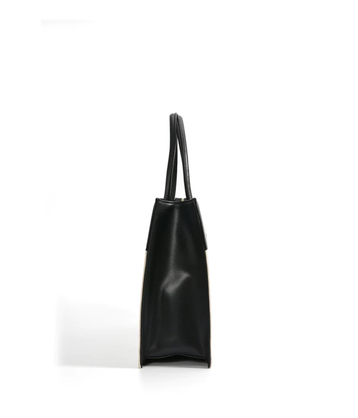 Victoria Tote Leather Canvas Combo Bag Black