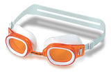 6.25" Orange Recreational St. Lucia Goggles Swimming Pool Accessory