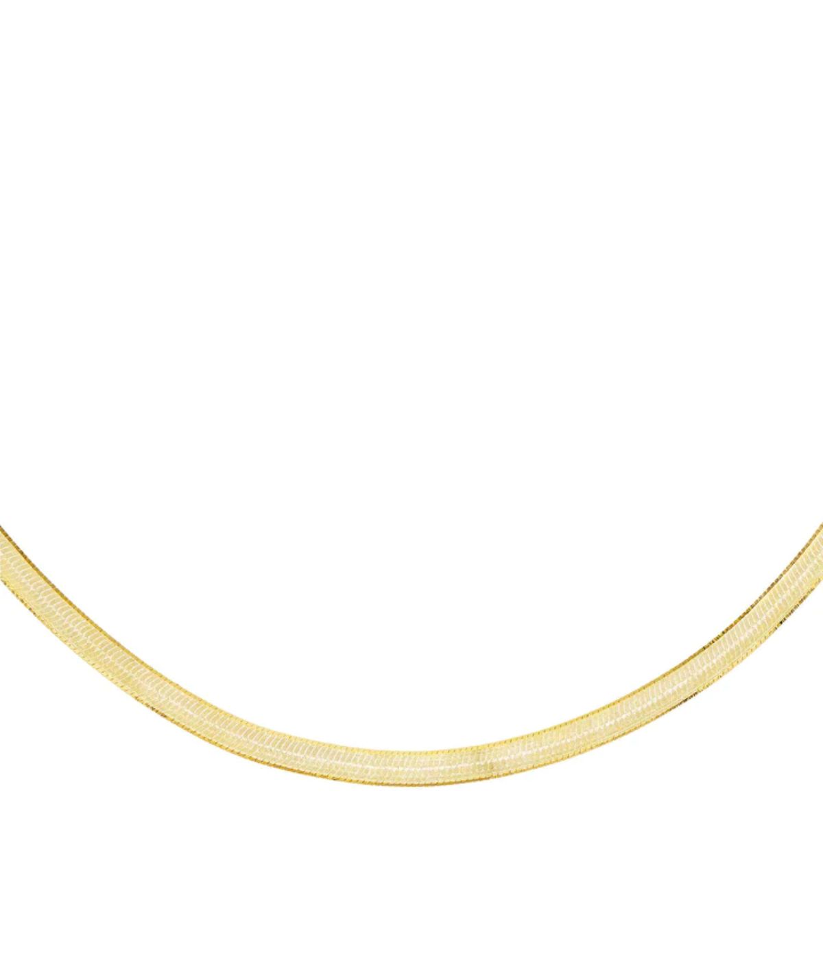 Herringbone Necklace Gold