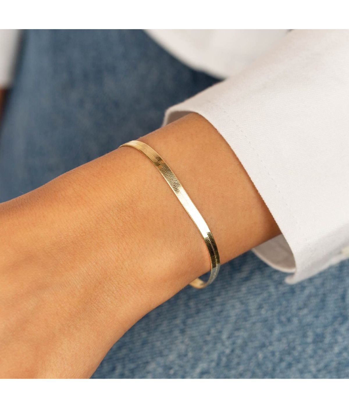 Herringbone Bracelet Gold