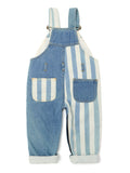 Patchwork Denim Overalls