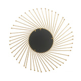 Gold Round Metal Wall Mirror