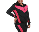 Active Color Block Zip-up Jacket - Plus