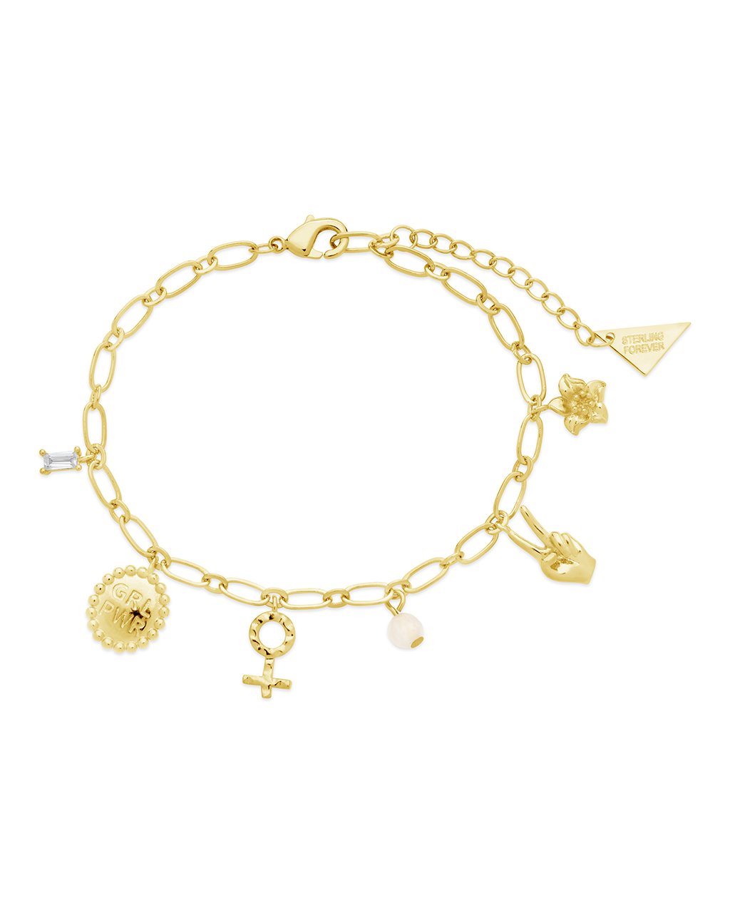 Louisa Charm Bracelet with Six Charms