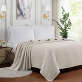 Deluxe Woven Blanket Beige