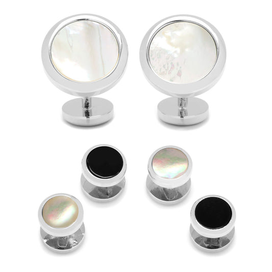 Double-Sided-Mother-of-Pearl-Round-Beveled-Stud-Set-White-1