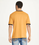 Brooklyn Laundry Men's Contrast Color Embroidery Ringer Tee