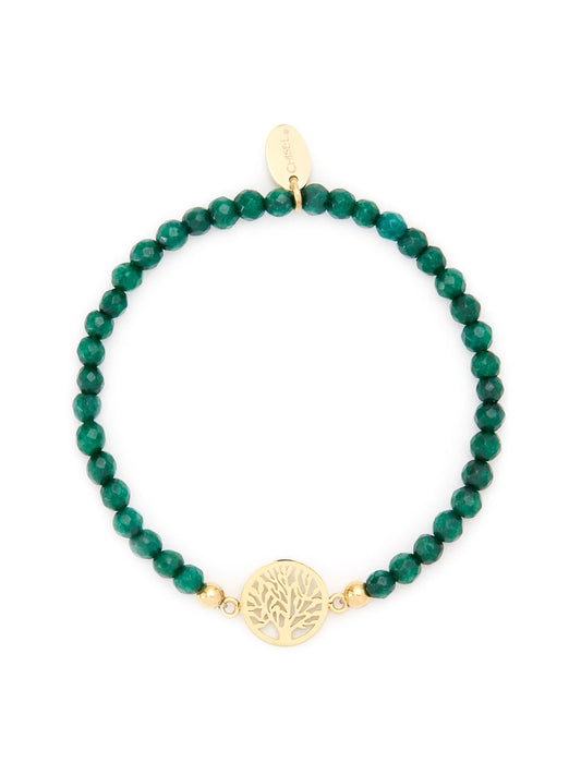 Green Tree of Life Jade Bracelet