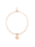 Pink Star White Jade Bracelet