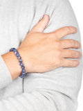 Men's Sodalite Agate Bead Bracelet