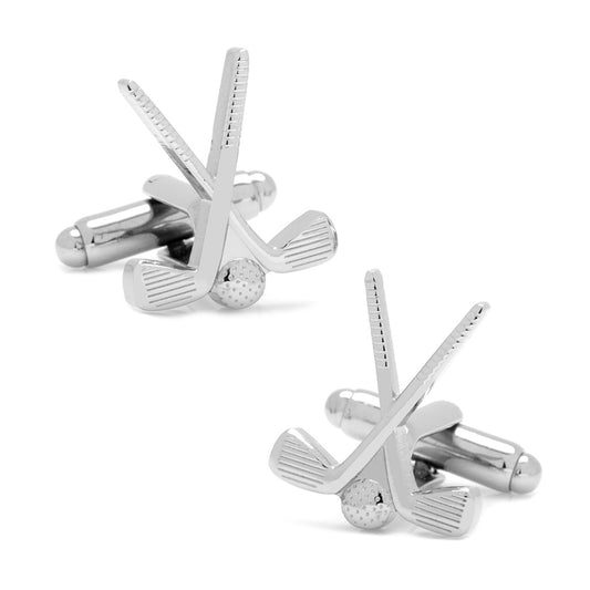 Golf-Clubs-Cufflinks-Silver-1