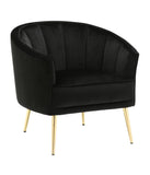 Tania Accent Chair Gold & Black