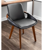 Cosmo Chair Walnut & Black