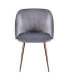 Fran Chair Walnut Grey - Set of 2 Walnut & Grey