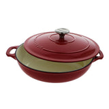 French Enameled Cast Iron Braiser with Lid