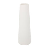 Cream Leather Patterned Droplet Ceramic Vase