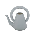 Misty Grey Speckled Ceramic Watering Can with Halo Handle