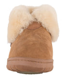 Ladies luxury 100% Doubleface Australian sheepskin bootie Chestnut