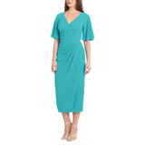 Side Drape Midi Dress 1