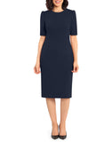 Jewel Neck Sheath Dress