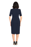 Jewel Neck Sheath Dress