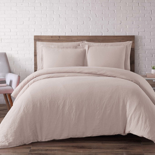 Linen Duvet Set Blush