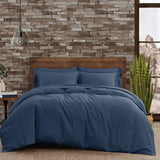 Cotton Linen Blend 3 Piece Duvet Set