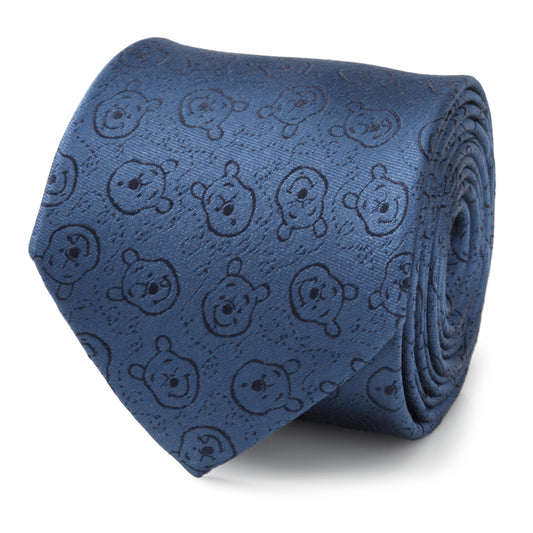 Winnie-The-Pooh-Blue-Tonal-Mens-Tie-1