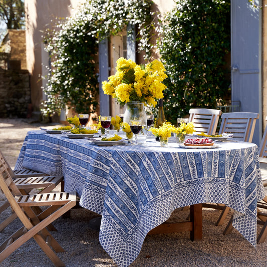 Provence Avignon Blue/Marine Tablecloth