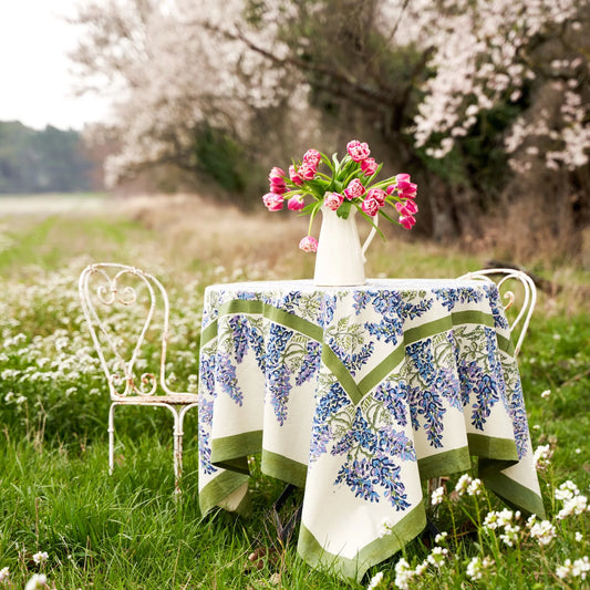 Wisteria Green/Blue Tablecloth