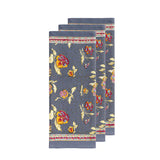 Pansy Red/Grey Tea Towels Set of 3