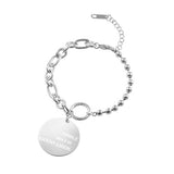 Ball & Link Chain Bracelet with Pendant