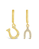 Kiara Wishbone and Horseshoe Earrings