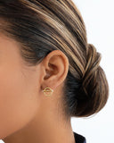 Victoria Stud Earrings with Center Bar
