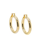 Gold Filled Adina'S Chunky Hollow Hoop Earring Gold