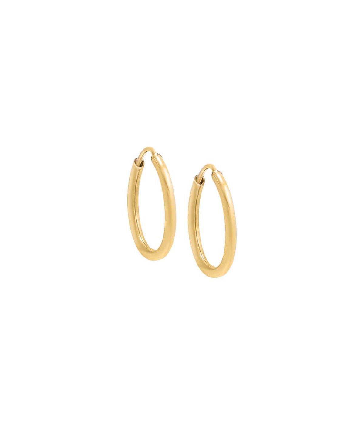 Gold Filled Endless Hoop Earring Gold