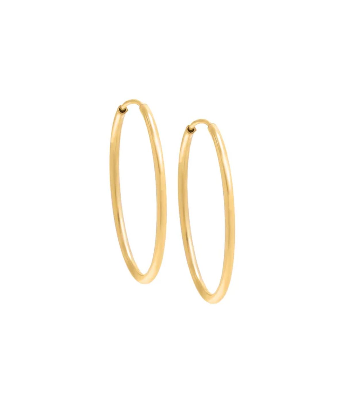 Gold Filled Endless Hoop Earring Gold