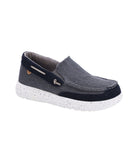 Men's canvas and suede comfort sneaker Navy