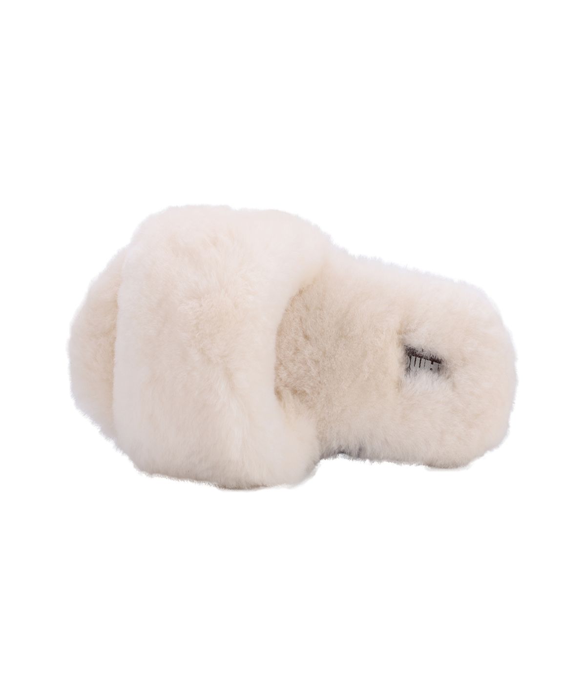 Ladies' slide in plush Australian sheepskin Cream