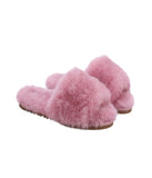 Ladies' slide in plush Australian sheepskin Rose