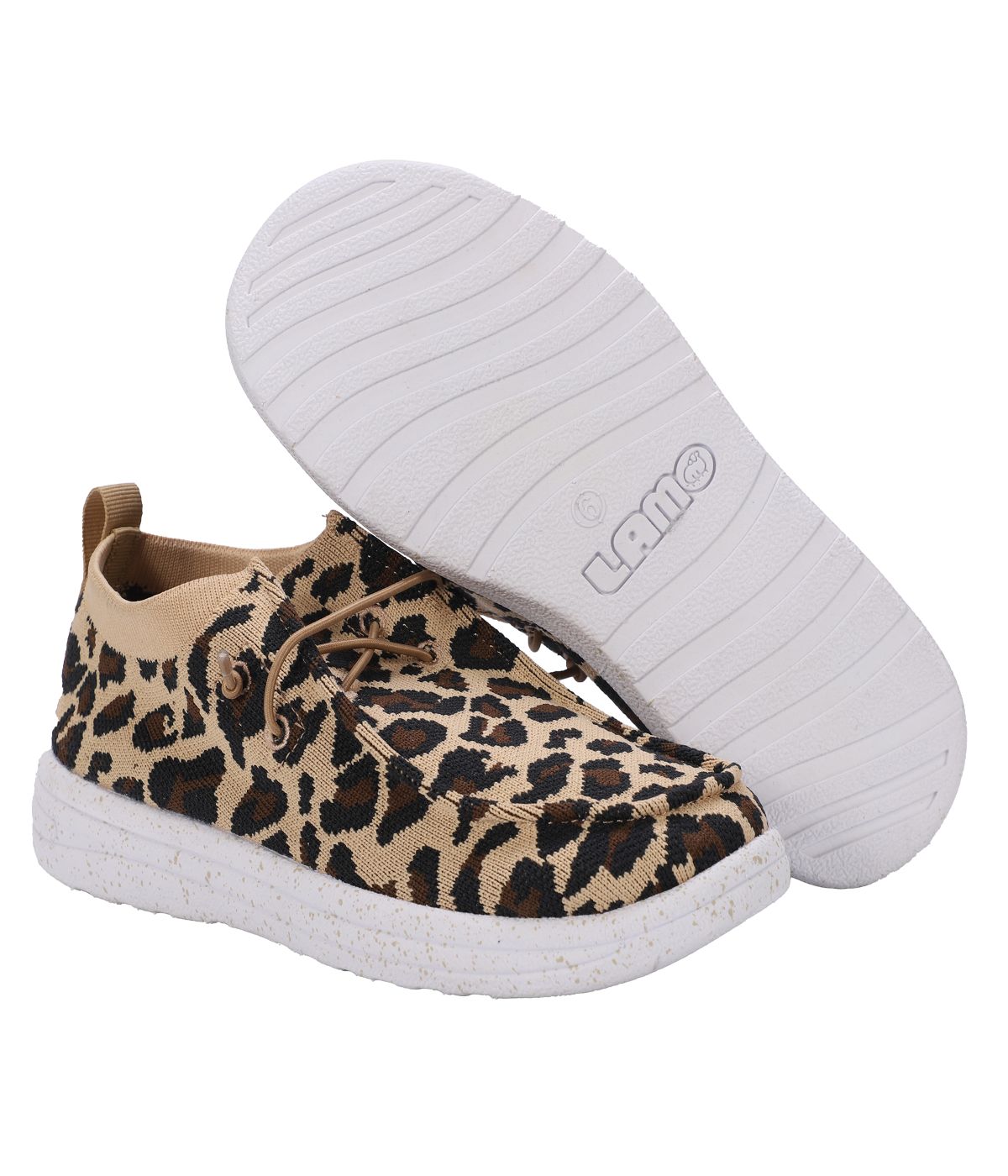 Ladies casual shoe with breathable knit uppers Cheetah