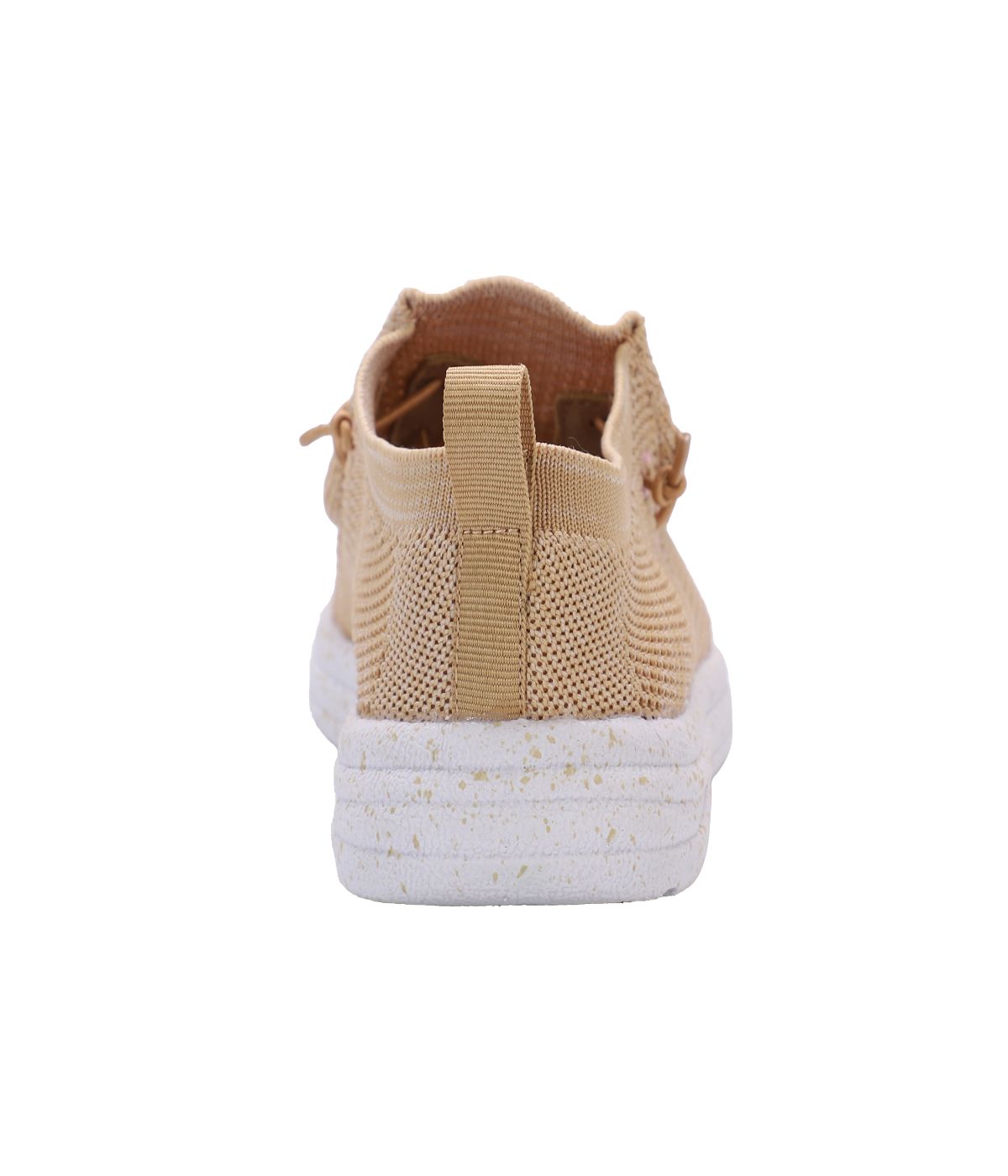 Ladies casual shoe with breathable knit uppers Beige