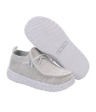 Ladies casual shoe with breathable knit uppers Light Grey