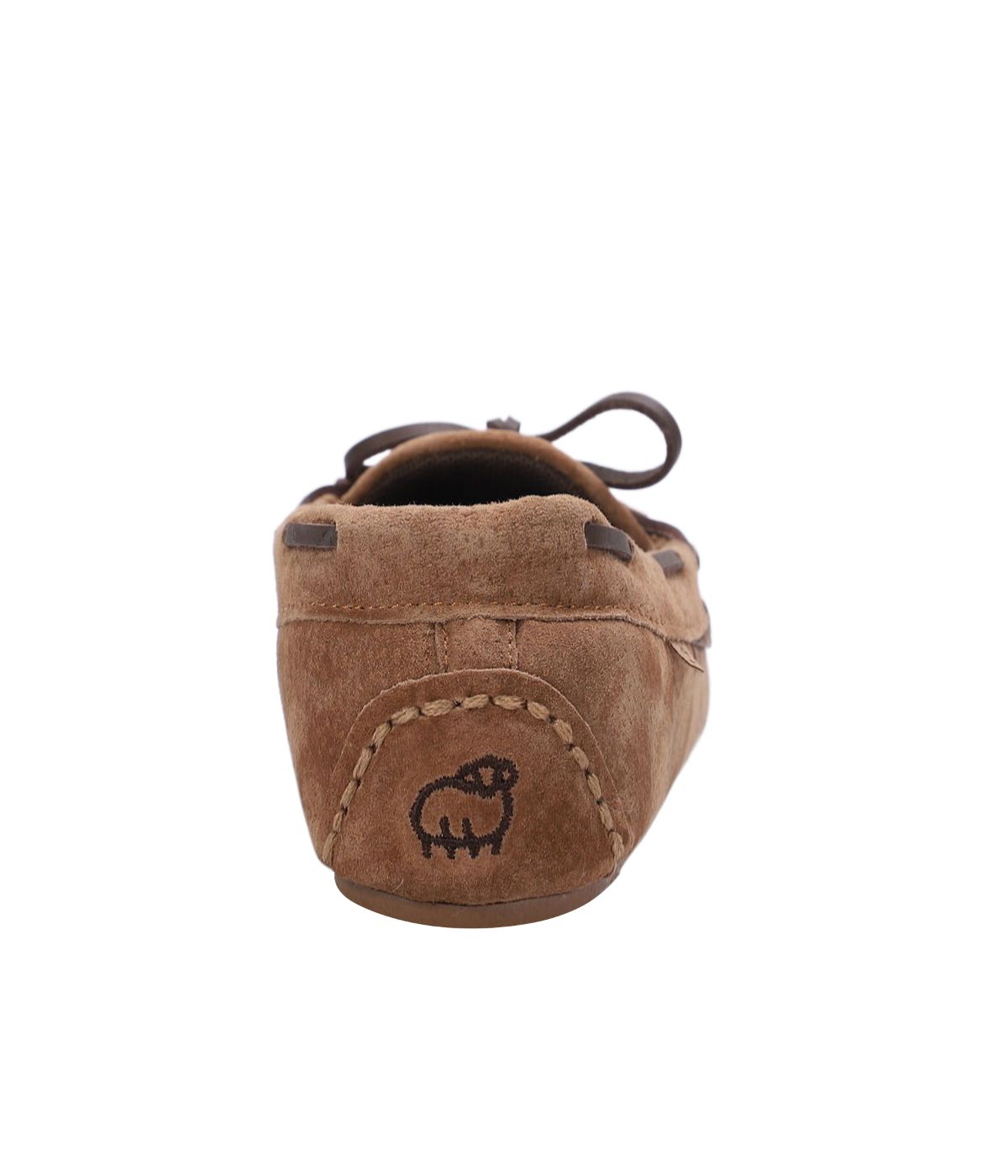 Ladies mesh-lined slipper moccasins Chestnut