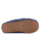 Ladies mesh-lined slipper moccasins Navy