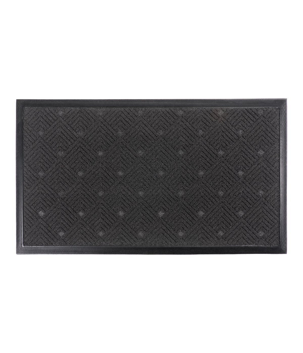 Nested Angles Door Mat Black